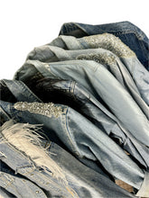 Carica l&#39;immagine nel visualizzatore di Gallery, Giubbotto jeans applicazioni - più varianti
