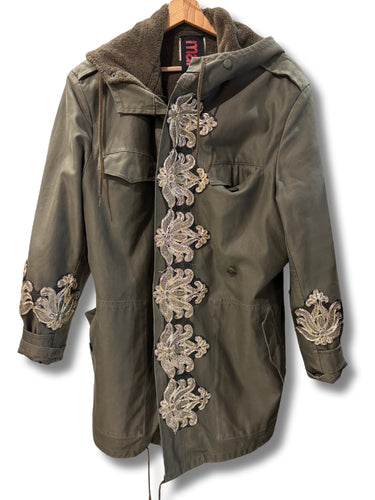 I LOVE MART PARKA CAPPUCCIOMILITARE