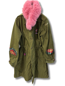 I LOVE MART PARKA LUNGOMILITARE
