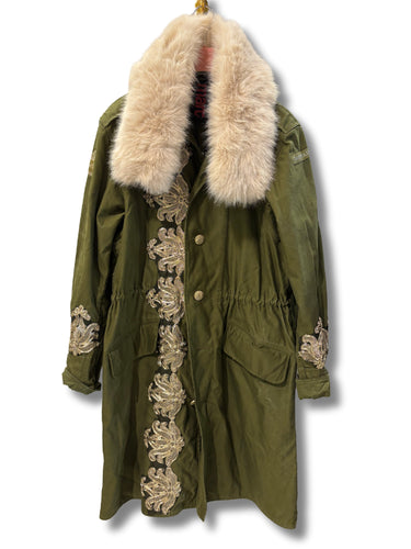 I LOVE MART PARKA LUNGOMILITARE