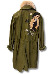 I LOVE MART PARKA LUNGOMILITARE