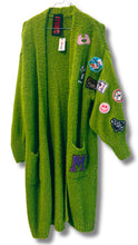 Carica l'immagine nel visualizzatore di Gallery, Cardigan lungo lime 
