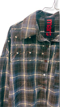 Carica l'immagine nel visualizzatore di Gallery, Camicia borchie antracite 
