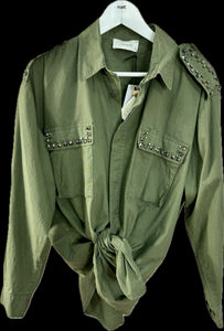 Camicia militare borchie